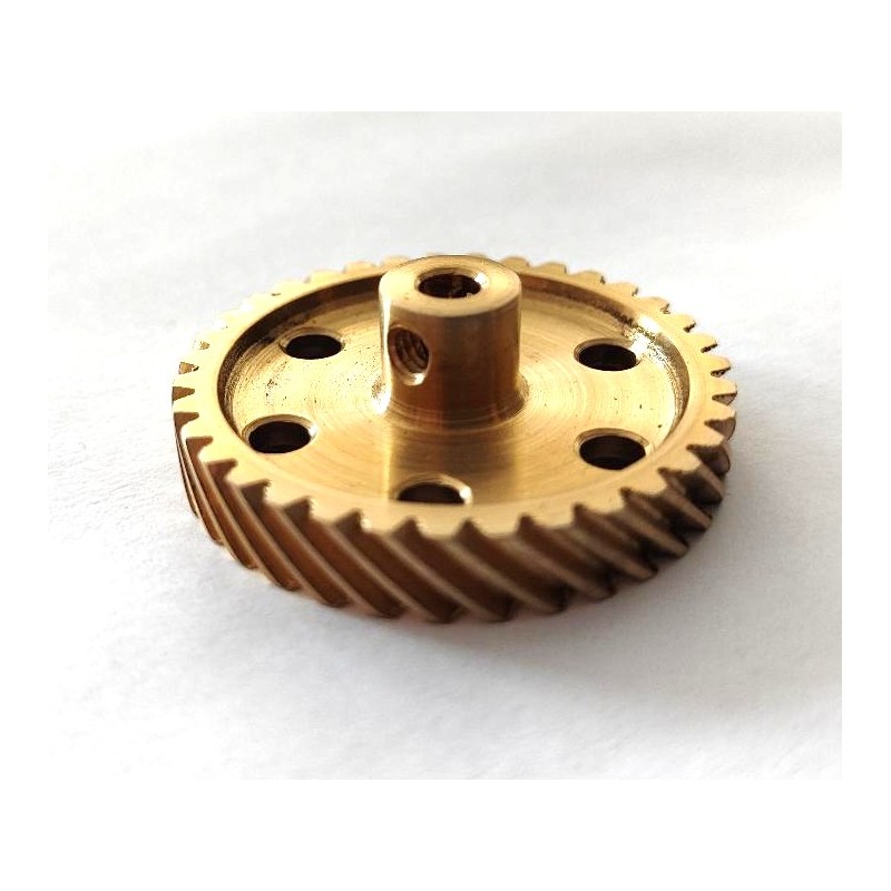 Roue (ou pignon) hélicoïdale gauche Meccano 35 dents