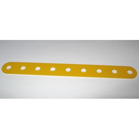 Bande Meccano 9 trous jaune