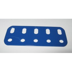 Poutrelle Meccano 5 trous bleue