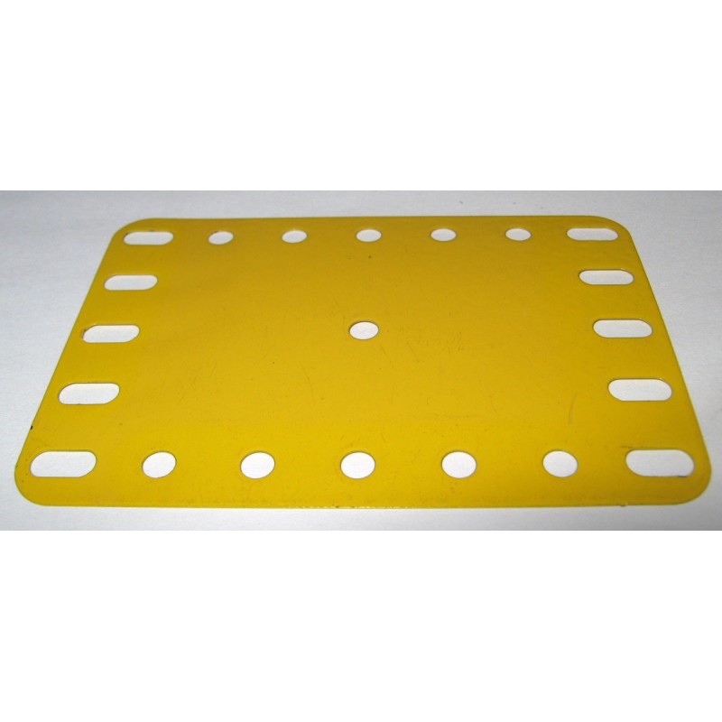 Plaque flexible Meccano 7x5 trous jaune