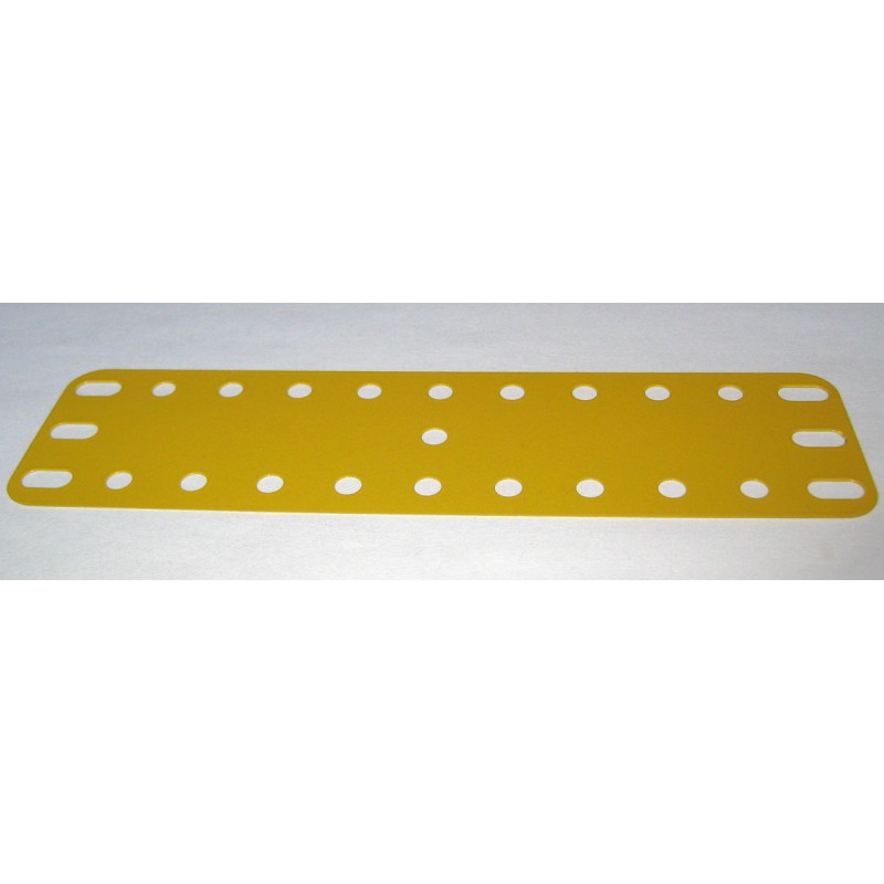 Plaque flexible Meccano 11x3 trous jaune