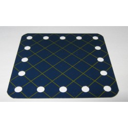 Plaque flexible Meccano 5x5 trous bleu croisillonné