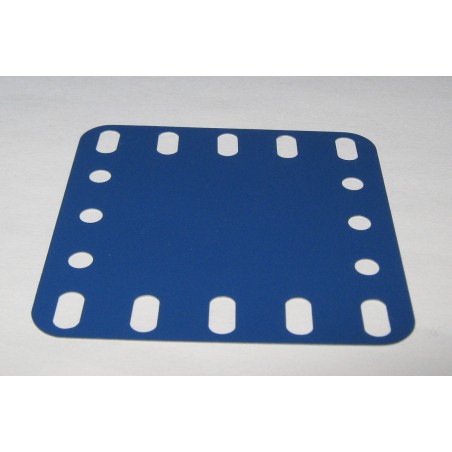 Plaque flexible Meccano 5x5 trous bleue