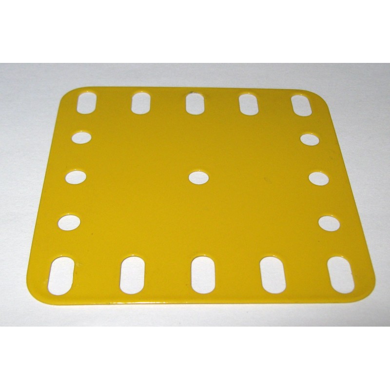Plaque flexible Meccano 5x5 trous jaune