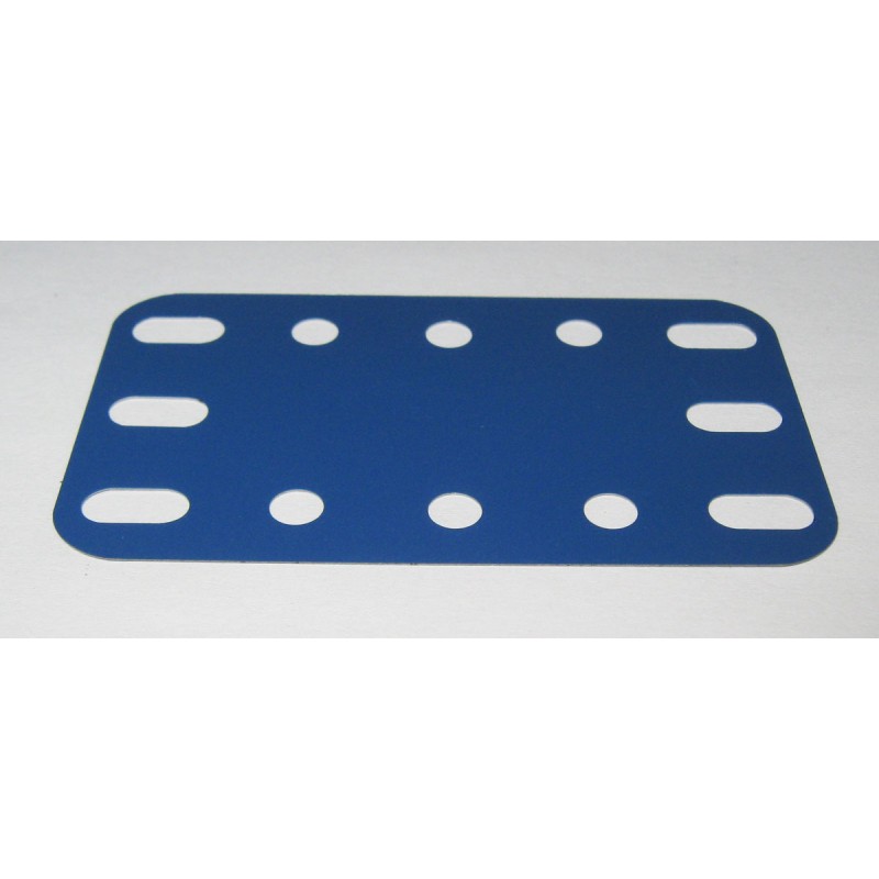 Plaque flexible Meccano 5x3 trous bleue