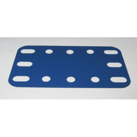 Plaque flexible Meccano 5x3 trous bleue