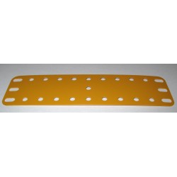 Plaque plastique Meccano 11x3 trous jaune