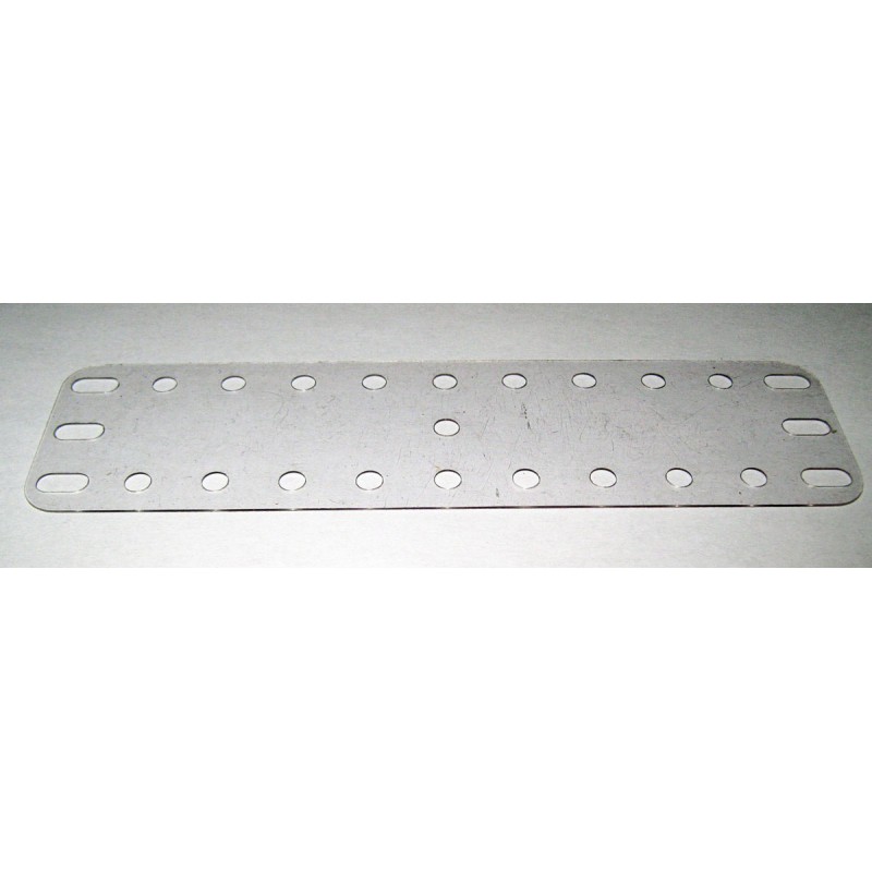 Plaque plastique transparente Meccano 11x3 trous