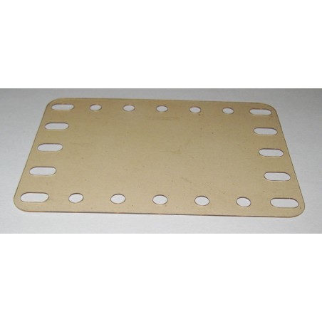 Plaque plastique transparente fumée Meccano 7x5 trous