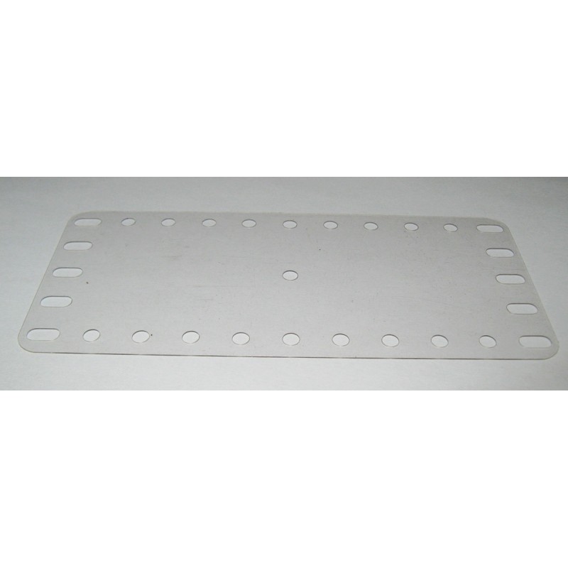 Plaque plastique transparente Meccano 11x5 trous